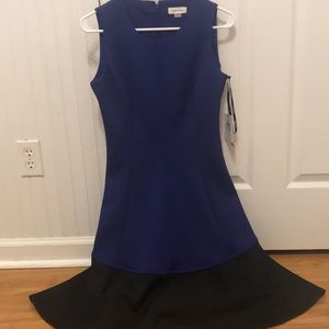 Calvin Klein blue and black dress